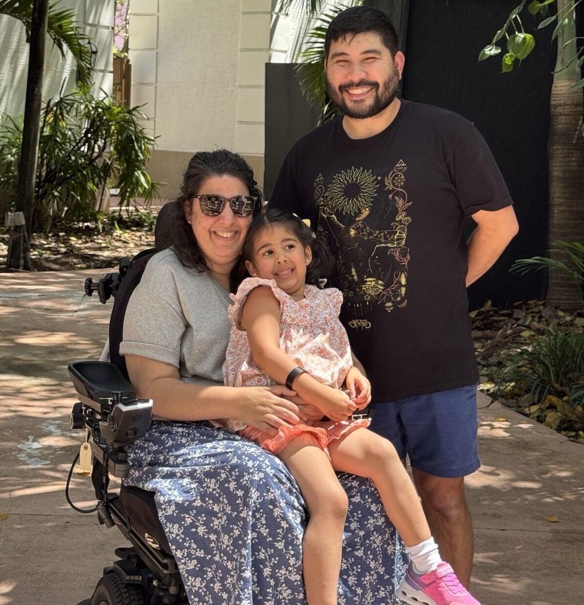 Luly, Ricky and their daughter at the Walk to Defeat ALS.